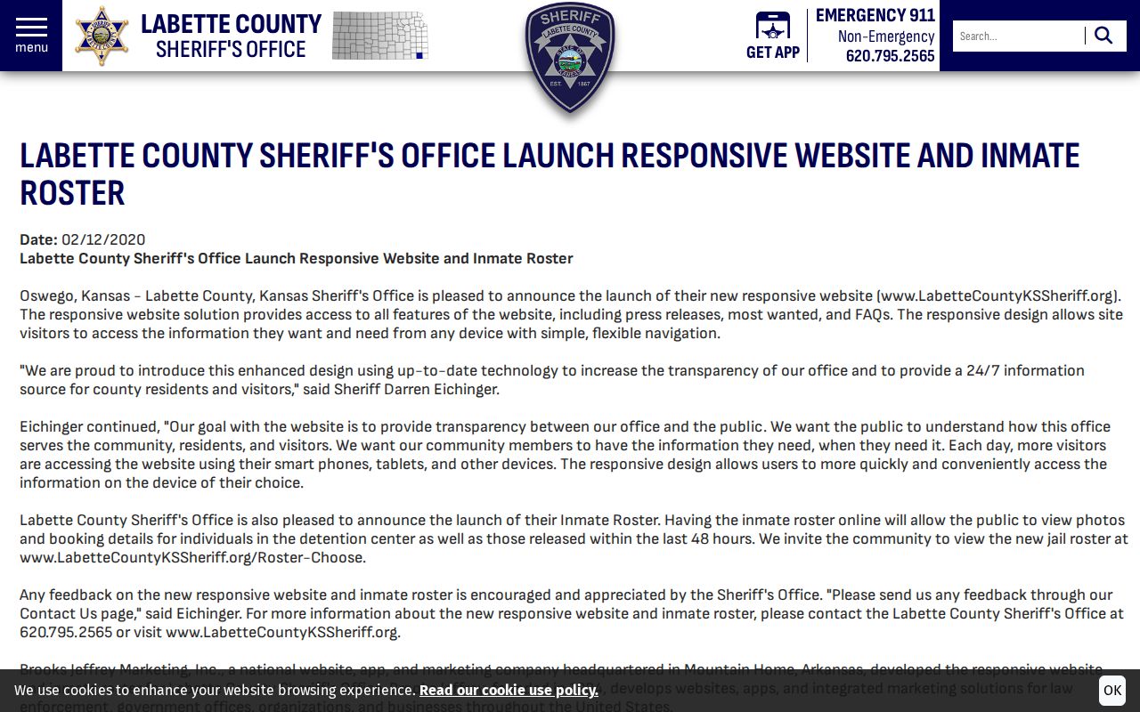 Labette County release roster official 48-hour statement